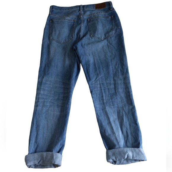 Madewell Size 28 The Perfect Vintage Jean Distressed Ripped Knee Blue Denim - Picture 2 of 15